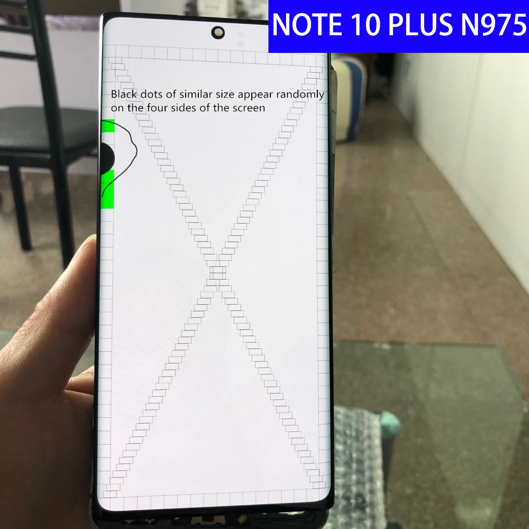 Оригинальный Note10 + ЖК-дисплей для SAMSUNG Galaxy Plus Note 10 N975 N975F дисплей сенсорный экран в