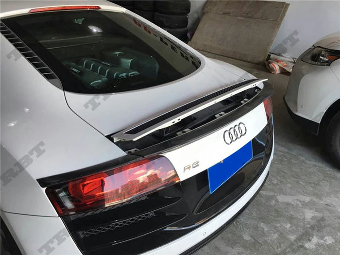 Подходит для Audi R8 задний спойлер заднего крыла из углеродного волокна