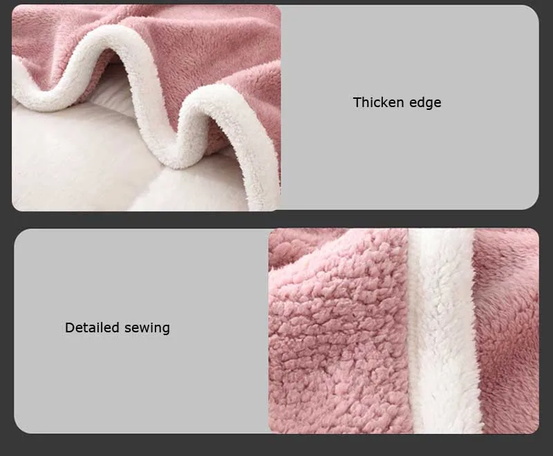 Зимнее плотное однотонное кашемировое одеяло из овечьей шерсти для одного двойного фланелевого одеяла s для дивана, кровати, путешествий, портативное, холодостойкое