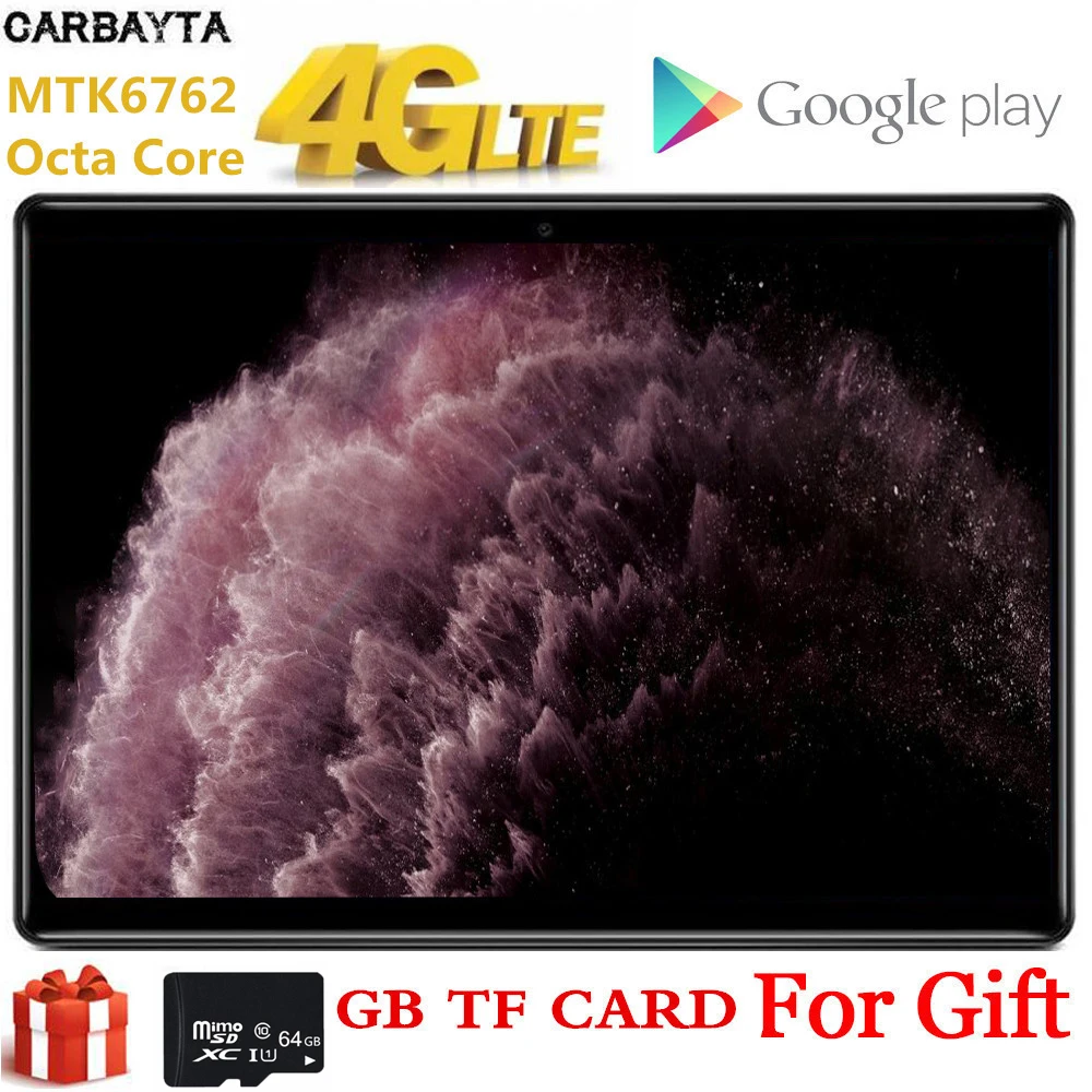 

10 Inch AKPAD Gift 64GB TF Card Tablet PC Global Bluetooth Wifi Phablet Android 9.0 8 Octa Core Dual SIM Card 2.5D IPS 1920*1200