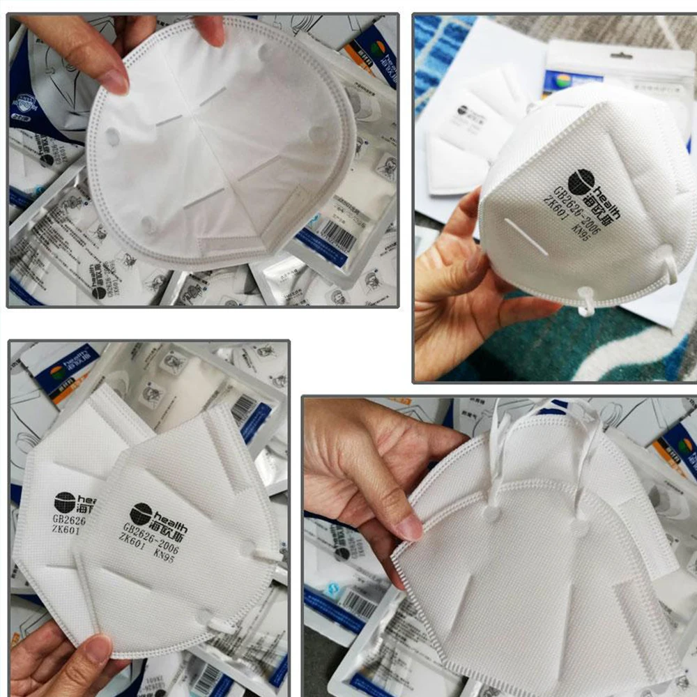 

4 Layers Face Mask KN95 Protective Respirator Filter Mascherine Masque Dustproof Anti-pollution Antibacterial Mouth Mask Caps