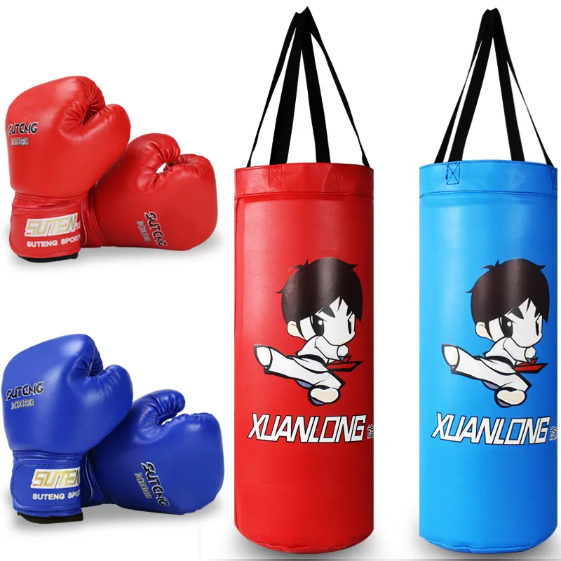 

4-12-Year-Old Children Boxing Boy Sandbags Educational Tumbler Vertical Type Gloves Toy Set Unisex Boxing Gloves China
