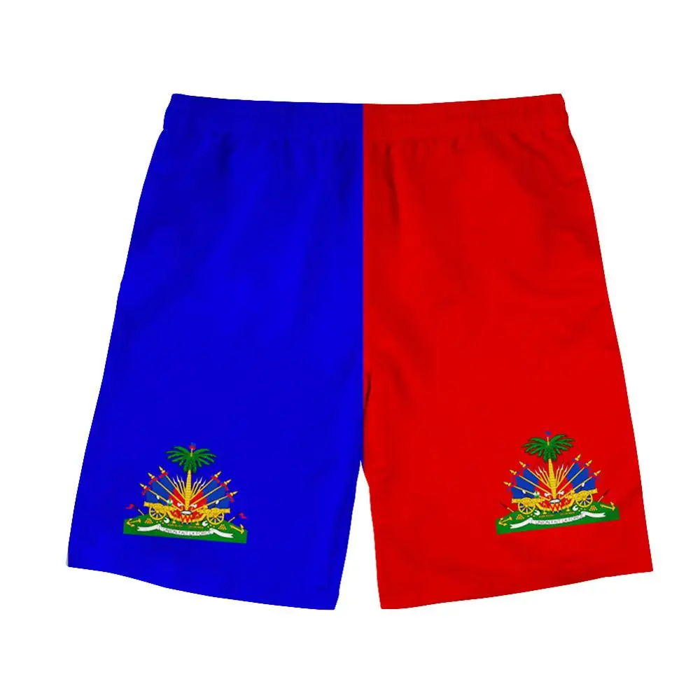 Shorts Haitian Photo-Clothes Free-Custom College-Print Diy Ht Beach Flag-Country Name-Number