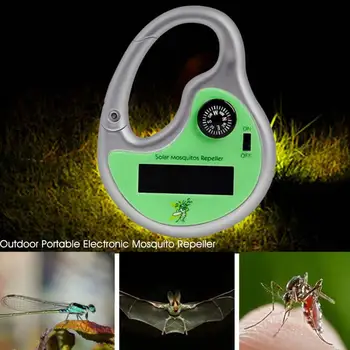 

Outdoor Portable Electronic Mosquito Repeller Hook Type Insect Killer with Compass Pest Repeller Solar Fly Repellent Fan