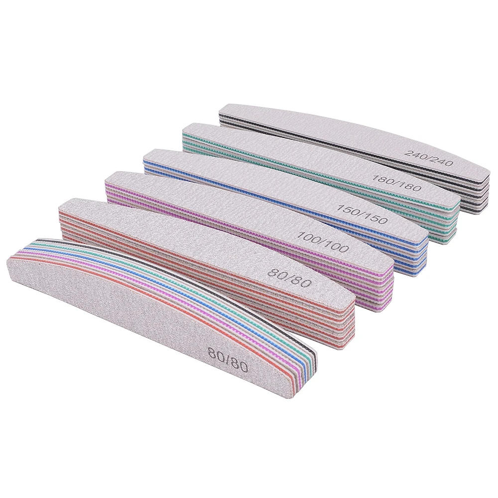 Professional Nail File 100/180 Sandpaper (5/10Pcs)