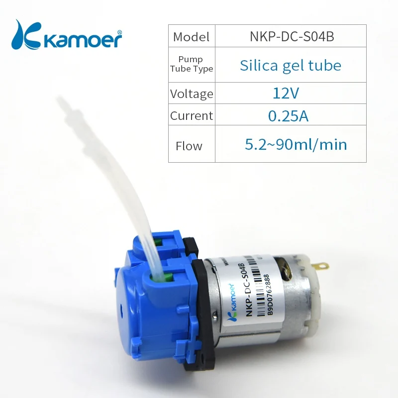 NKP-DC-S04B Kamoer NKP мини перистальтический насос 3 В/6 в/12 В/24 В DC водяной насос аквариумный насос с силиконовой Трубкой - Напряжение: NKP-DC-S04B