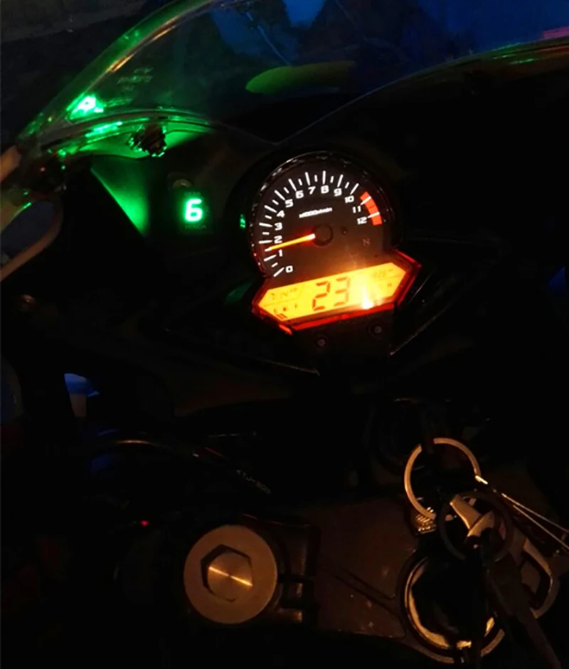 Скорость мотоцикла цифровой дисплей мотоцикл 1-6 уровень Ecu штекер крепление скорость шестерни дисплей индикатор водонепроницаемый NC700S X NC750 CB40