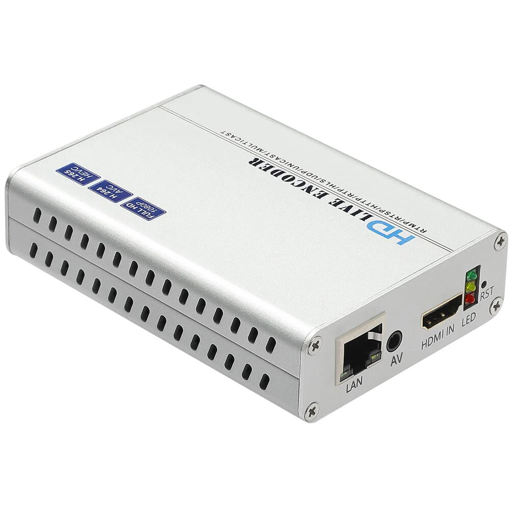 HEVC H.265 H.264 HDMI+ CVBS RCA видео кодировщик прямой поток RTMP RTMPS кодировщик IPTV HD SD кодировщик