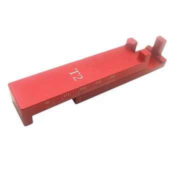 

Gauge Woodworking Tool Gadgets Aluminum Alloy Serrated Flexible Marking Durable Carpenter Sawtooth Ruler Depth Measuring
