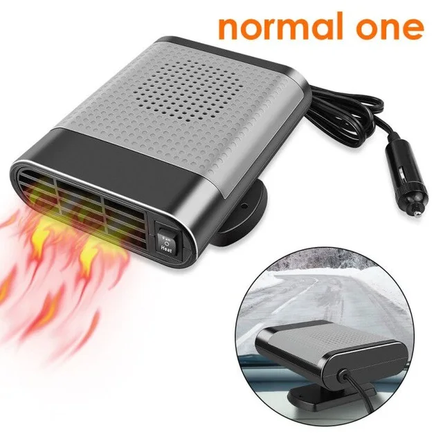 12V 150W фары для автомобиля Миниатюрный вентиляторный отопитель с Портативный лобового стекла обогреватель Авто миниатюрный вентиляторный отопитель с автомобиль электрический нагреватель - Название цвета: normal