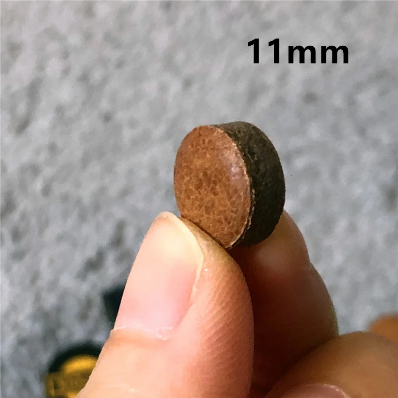 11mm 1pcs 11 мм/14 мм бильярдный Бильярд Кий наконечники м твердость 5 слоев запеченная кожа для кий для снукера бильярда аксессуары - Цвет: 11mm 1pcs