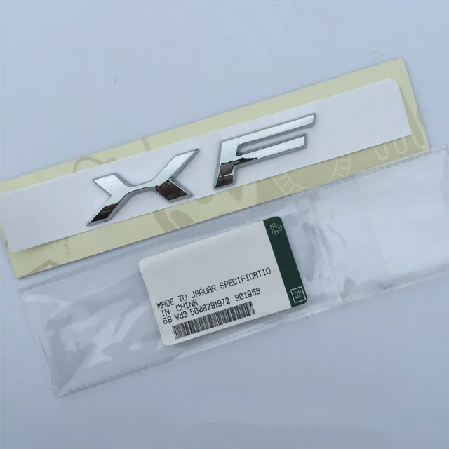 XF Буквы с цифрами V6 V8 AWD 3,0 5,0 XF XJL Эмблема для Jaguar значок XJ XE F-TYPE F-PACE крыло Средний багажник автомобиля Стайлинг наклейка - Цвет: XF