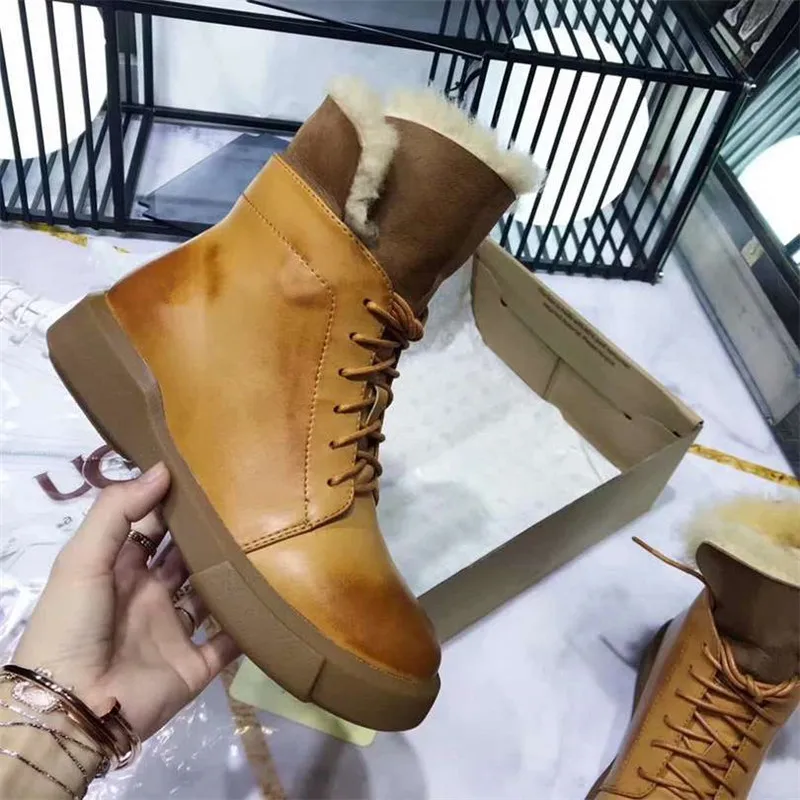 Scarpe donna/зимние ботинки; женская обувь на плоской подошве; chaussures femme; женская обувь из плюша; женские ботинки с круглым носком; обувь с перекрестной шнуровкой; Botas Mujer