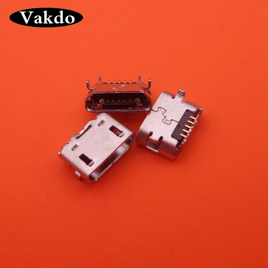 100pcs/lot Short Type Data Charging port Connector Scoket Jack For ASUS K012 fonepad7 FE170 fonepad 7 mini Micro USB Power 5-pin | Мобильные