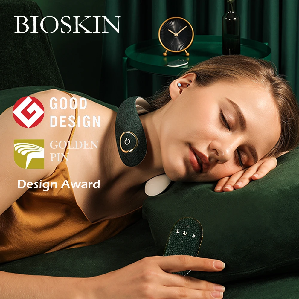 Ожерелье Bioskin умный массажер для шеи с подогревом беспроводной Электрический