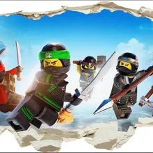 Изготовленный на заказ 3DView наклейки на стену лего Phantom ниндзя для детской комнаты Гарри Поттер с принтом «Звездные войны» для мальчиков, аксессуары для комнаты, Настенная роспись наклейка домашний декор