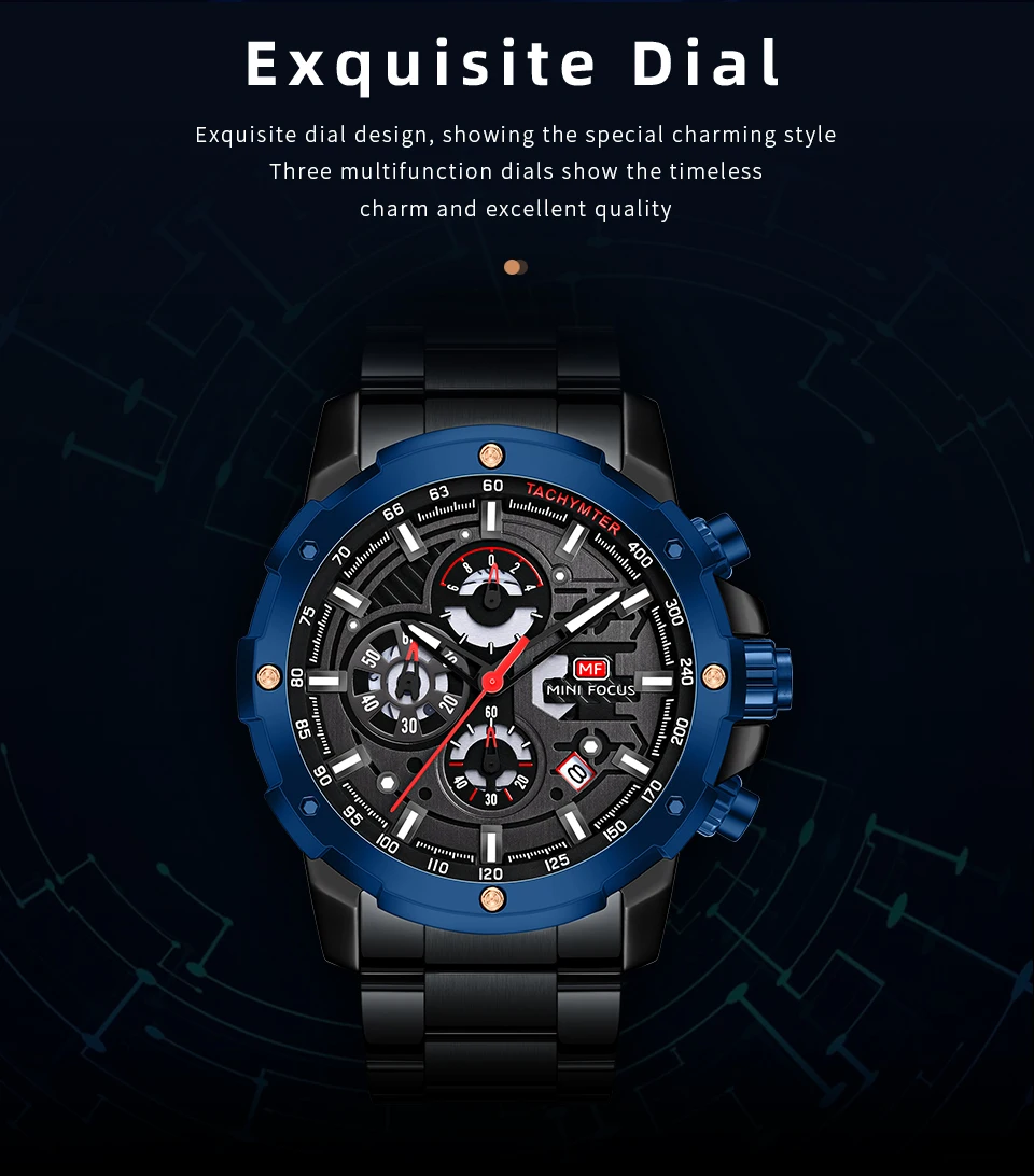 MINI FOCUS Quarzuhr für Herren, wasserdicht_voghion.com