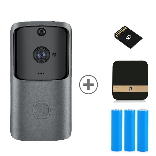 Option 5 HISMAHO wifi дверной звонок камера Умный дом видеодомофон IP дверной звонок беспроводной удаленный дверной звонок камера батарея 720P HD ночное видение - Цвет: Option 5