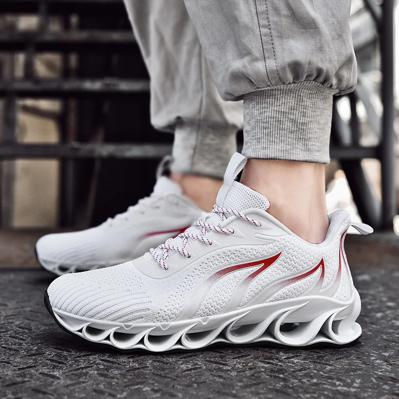 2020 новые мужские кроссовки повседневные Модные с лезвием Zapatos De Hombre сетчатые