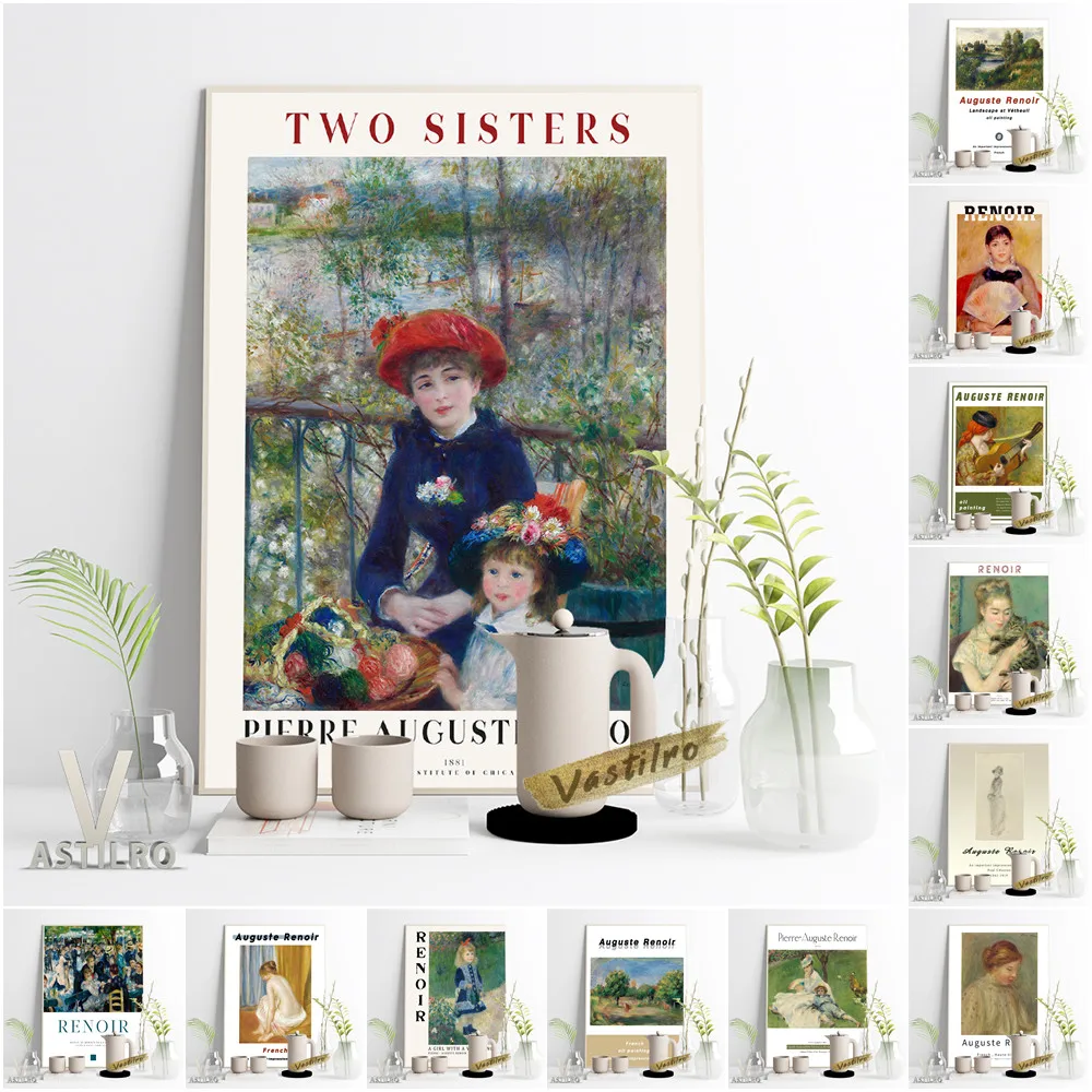 Pierre Agoste Ren80-Mostra Museo Poster Impressionismo Stampe D'Arte Pittura Su Tela Immagine Femminile Ritratto Galleria Decorazioni Murali