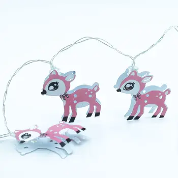 

LED Iron Art Deer Colorful Lights Wedding Holiday Atmosphere Decoration Flashing Light Christmas Tree Pendant Holiday Decoration