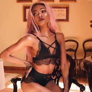 

New Complex Craft Multi-Rope Cross Lace Stitching Sexy Bikini Suit
