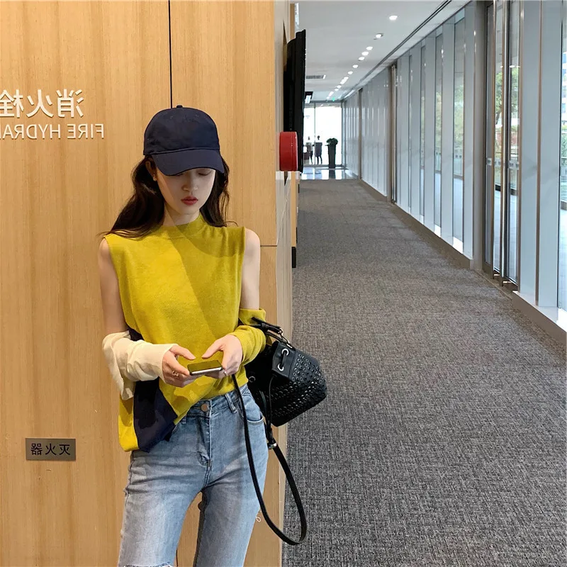 GRUIICEEN fashion luxury brand christmas women winter sweaters and pullovers 2017 o neck loose patchwork streetwear | Женская одежда