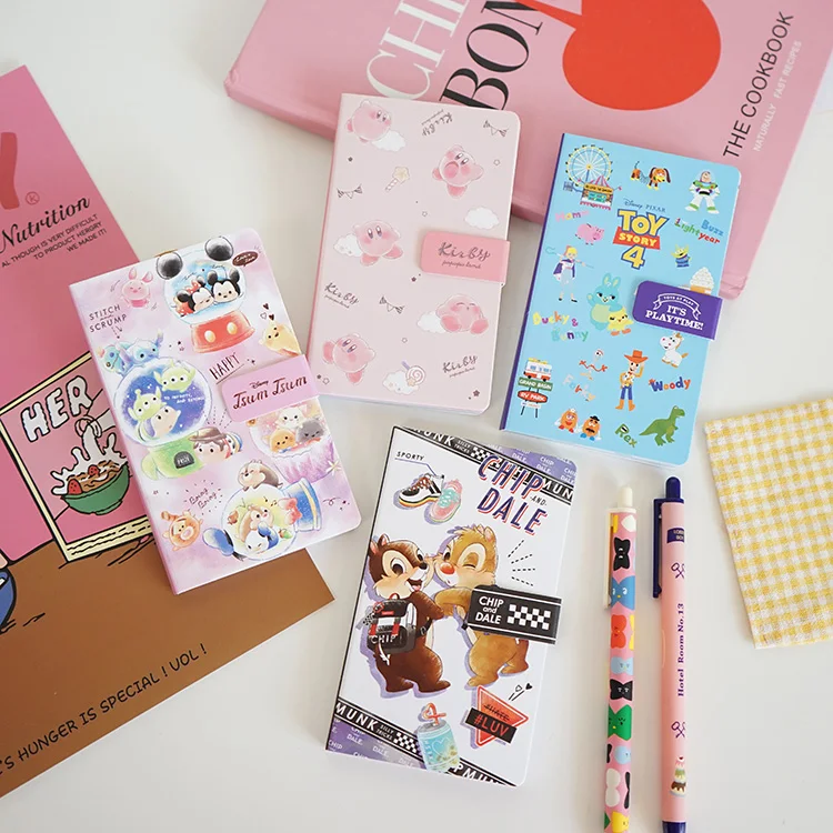 

1 Pcs Cute Japanese Cartoon portable notepad student handbook material message can tear notes