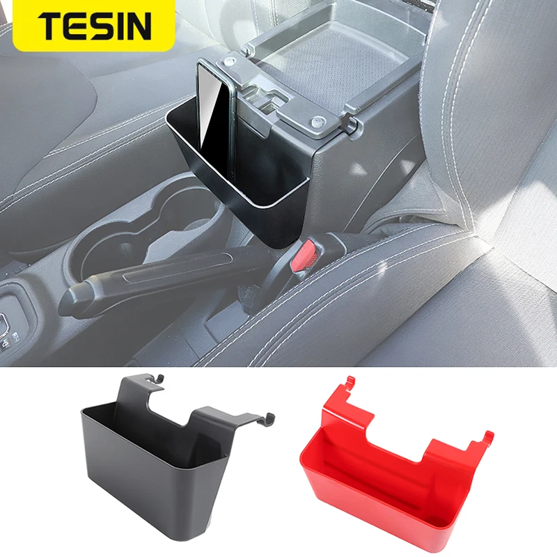 Stowing Tidying For Jeep Wrangler Car Rear Armrest Storage Box Organizer Barrel Case For Jeep Wrangler JK 2011-2017 Accessories