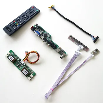 

For M170EN05 V6 V8 4CCFL 30Pin LVDS Remote+Inverter+keyboard VGA HDMI AV USB RF T.V56 controller board LCD display panel DIY kit