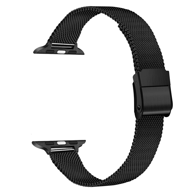 Slim Mesh Wristband for Apple Watch Band 41mm 40mm 38mm 45mm 44mm 42mm Stainless Steel Bracelet for iWatch 7 6 5 4 3 2 SE