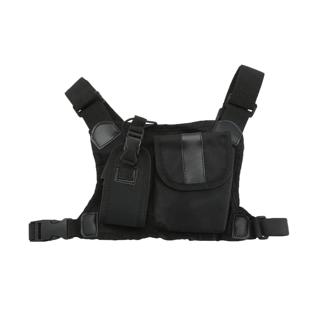 

Two way radio Chest Pocket Pack Backpack Radio Accessory pouch Holder walkie talkie carry Case for GP340 CP040 BF UV-5R 888S