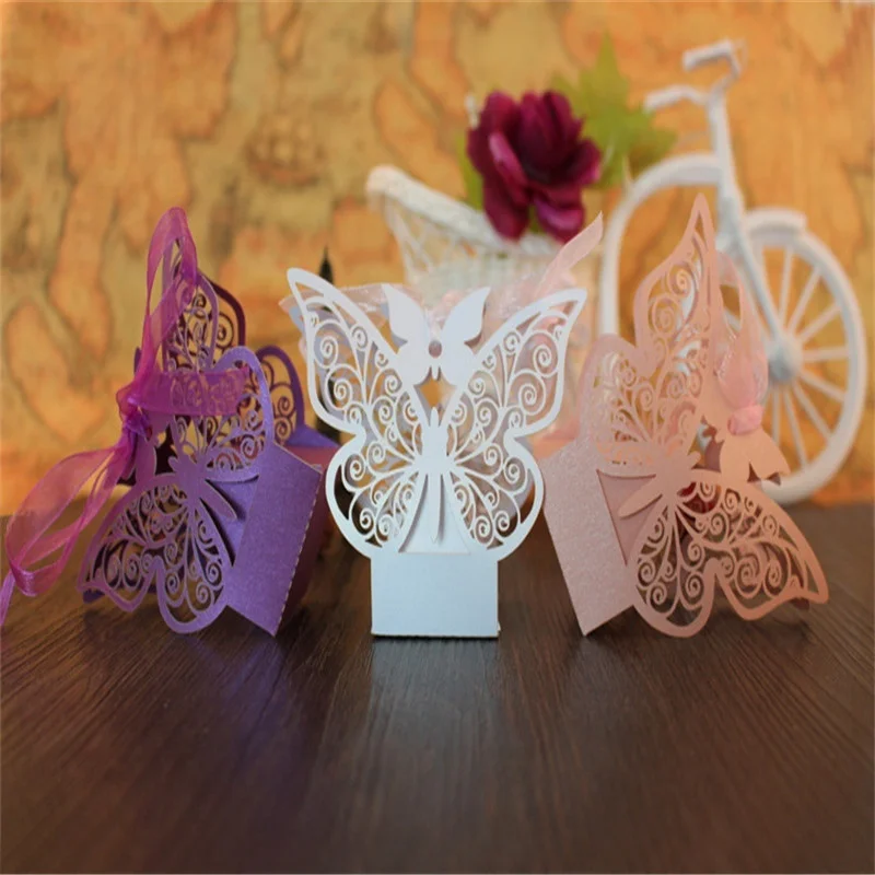 

20 pcs Creative candy box European hollow laser candy box Ferrero candy box