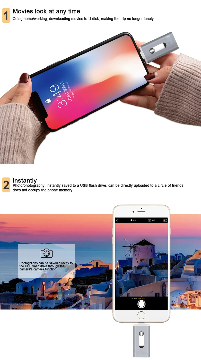OTG USB флэш-накопитель USB2.0 для iPhone/iPad/IOS/Android/PC 64 ГБ 32 ГБ 16 ГБ 128 ГБ флеш-накопитель 3 в 1 высокоскоростной Флешка USB C micro usb ФЛЕШКА type c usb