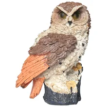 Night Solar Powered Yard Outdoor Landscape Decoration Home LED Waterproof Owl Shape Pathway Garden Lawn Lamp