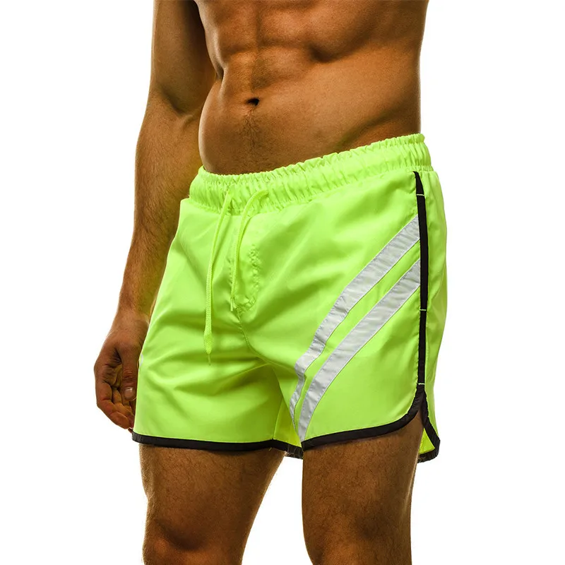 Летние Новые мужские шорты для тренажерного зала, мужские шорты для фитнеса, повседневные быстросохнущие короткие штаны, мужские шорты для бега, тренировки, пляжные шорты, Брендовые спортивные штаны, 7 цветов
