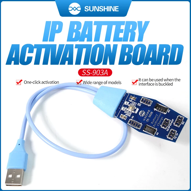 SS-903A Battery Quick Charging Activation Board Wire for IPHONE 4-11 Tester Line Cable Overload Protection Phone Repair Tools |