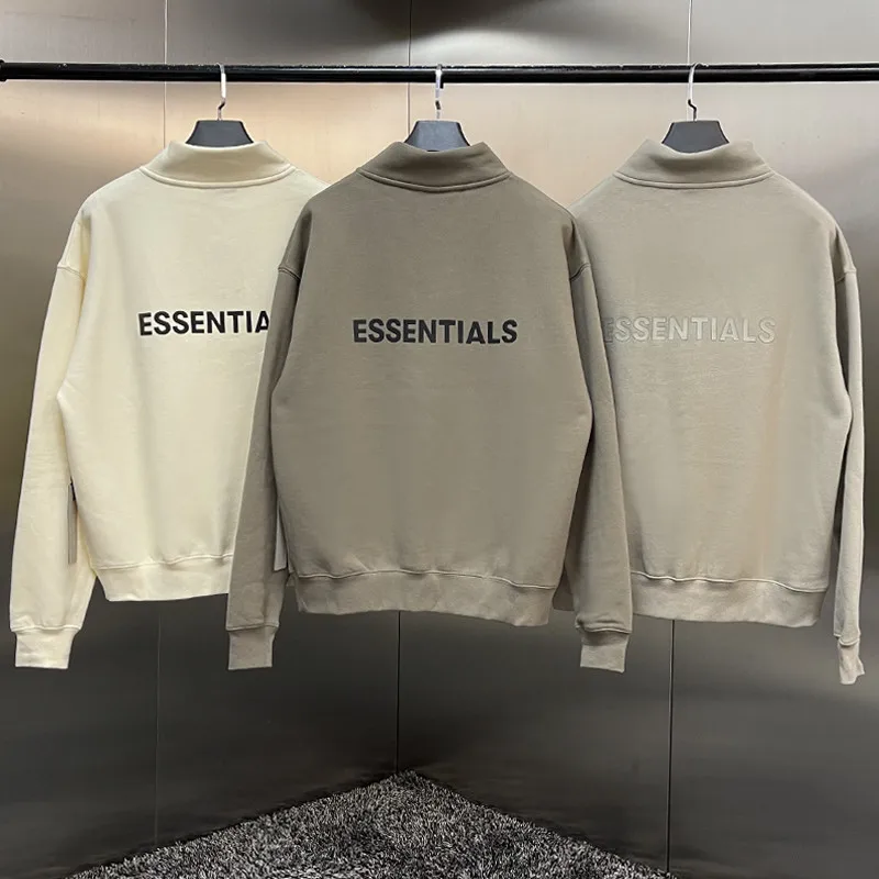 Fw21 новый модный дизайнерский свитшот с короткой молнией надписью и логотипом в