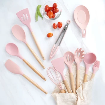 

11Pcs/Set Utensils Kitchen Accessories Non-stick Cooking Gadgets Spatula Spoon Colander Shovel Kitchen Cooking Tools