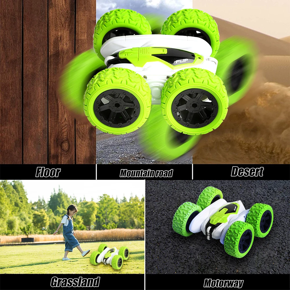 Автомобиль с дистанционным управлением 2,4G 4CH трюк Дрифт деформация внедорожник гусеничный 360 градусов флип детский робот автомобиль игрушка