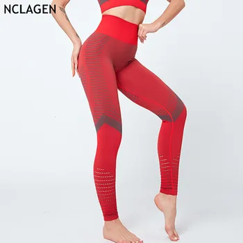 

Leggings Sport Women Fitness Push Up Yoga Pants High Waist Elastic Gym Trousers Squat Proof Hollow Out Running Tights Loozykit