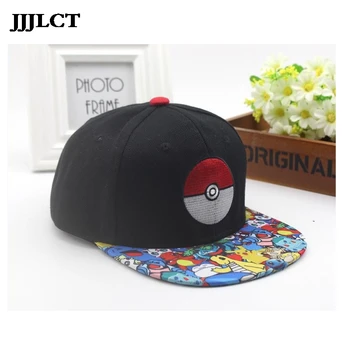 

Hat Poke Ball Demo Baseball Cap Sunhat Adjustable Caps New Anime Cartoon Dome Solid Go Pocket Ash Ketchum Cosplay Cotton Adult