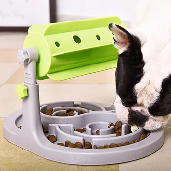 

Pet Dog Slow Feeder Dispenser Toys IQ Treat Training Toys Interactive Dispenser Puppy Dog Cat Slow Feeding Bowl