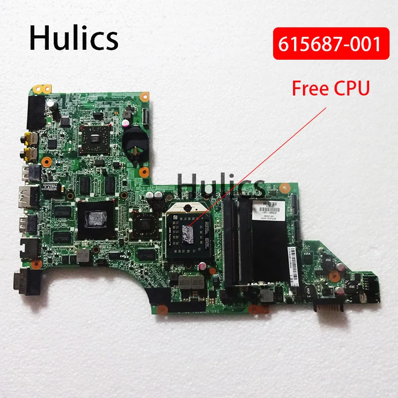 Hulics оригинальный 615687-001 для ноутбука Hp Pavilion DV7 DV7T DV7-4000 Материнская плата DA0LX8MB6D1