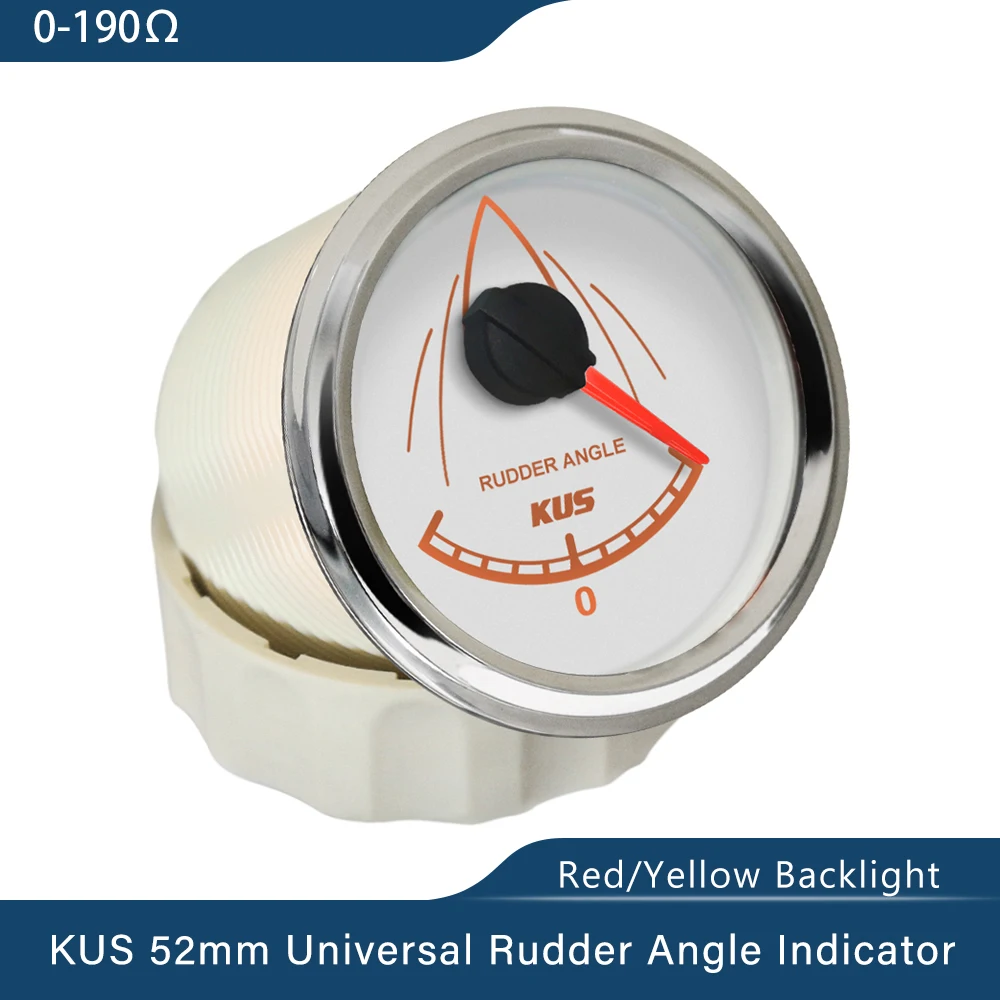 ELING 52mm 2'' Rudder Angle Indicator Gauge Meter 0-190ohm Signal with