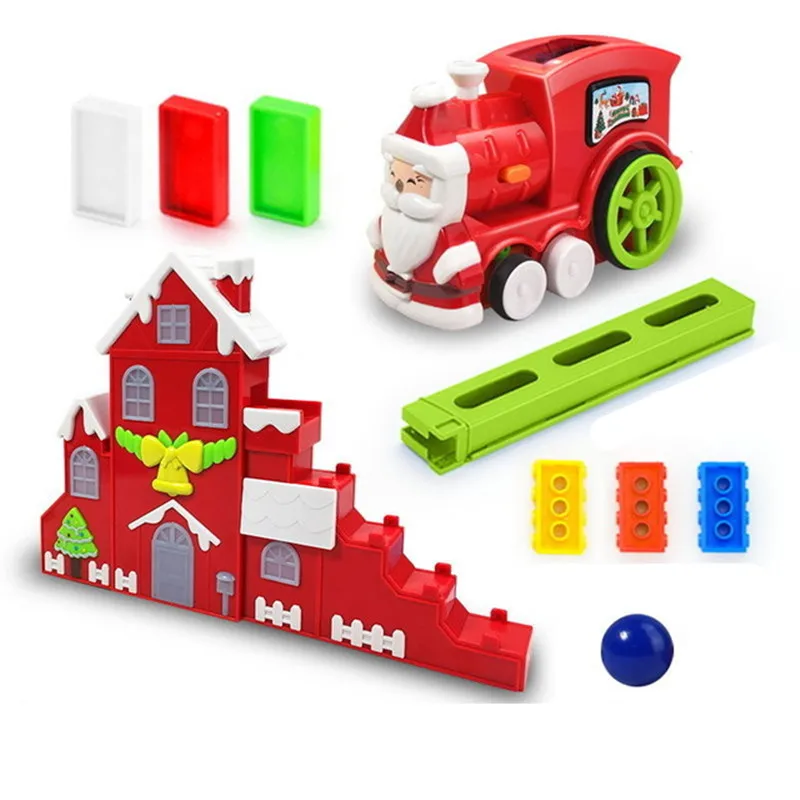 Enfants Jouets Cadeaux D Anniversaire De Noel Pour Les Enfants De Plus De 3 Ans Domino Train Blocs De Jeu Aliexpress