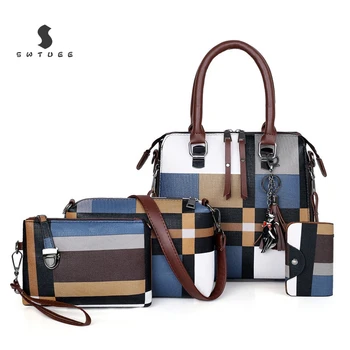 

4PCS 2019 New Mother Package Four-Piece Set Womens Bag Fashion Shoulder Bag Handbag High Quality Ladies Messenger Bags