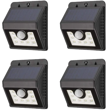 

Solar Lights Outdoor Motion Sensor,8 LED Flood Lights Wide-Angle Bright Waterproof Lighting Lamps with Motion Activated Auto On/