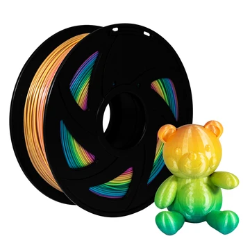 

XVICO PLA Filament Rainbow color Filament PLA Spool 2.2 lb 1KG Roll 3D Printer Parts for 3D Printer