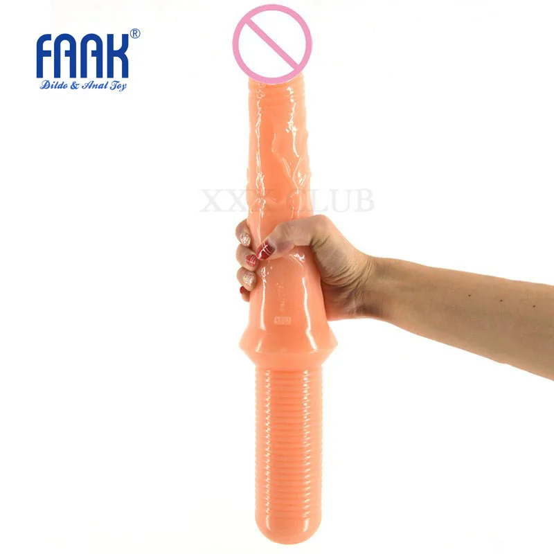 FAAK 42x5 1 см супер длинный мягкий гибкий фаллоимитатор в форме двойного меча